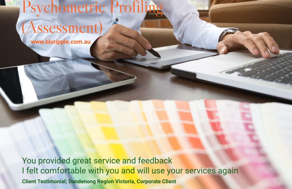 Psychometric Profiling (Testing) Dandenong Victoria Australia - Psychometric Assessment for Employment Candidate Assessment - Recruitment and Selection; Katherine Foster (Blu Ripples)