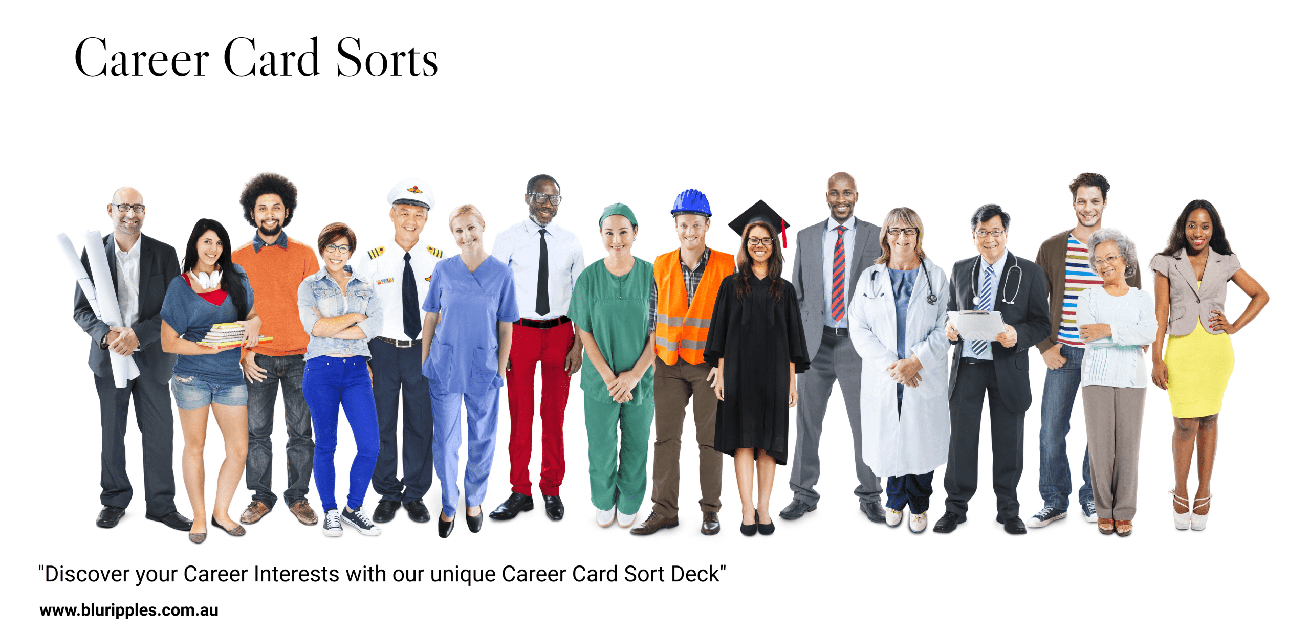 Blu Ripples Career Card Sorters - Designed by Katherine Foster