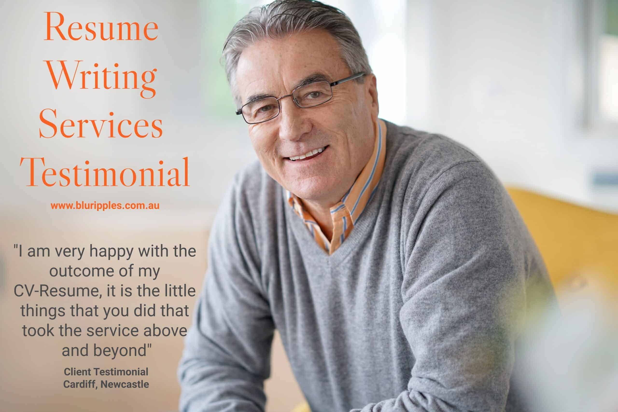 Blu Ripples Resume Review - Cardiff, Newcastle NSW - "Very Happy" Senior Industrial Relations (IR), Mediator and Trainer